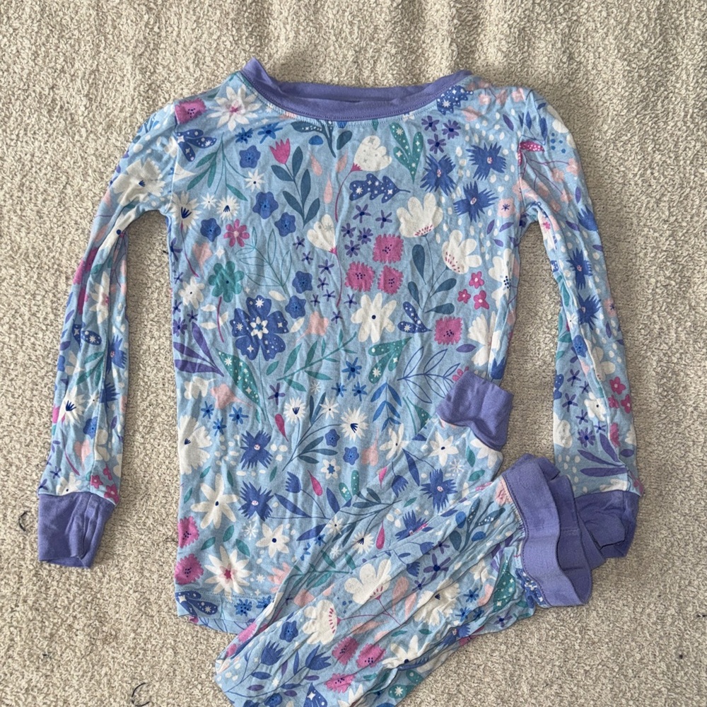 Little Sleepies Purple and Blue Pajama Top